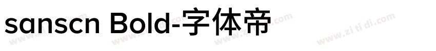 sanscn Bold字体转换